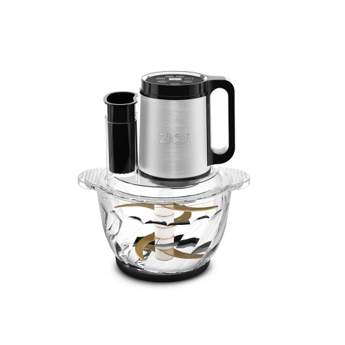 خردکن 3 لیتری زیکو مدل ZC-7027 با دو ظرف استیل و شیشه ای